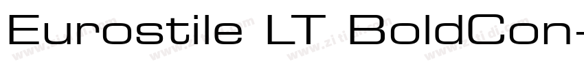 Eurostile LT BoldCon字体转换